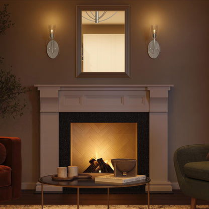 Progress Lighting P710154-31M Jheni Wall Sconce - Living Room Night Scene