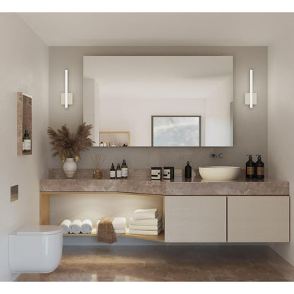 Progress Lighting P710110-009-CS Phase 4 LED linear bath vanity wall light in bathroom setting