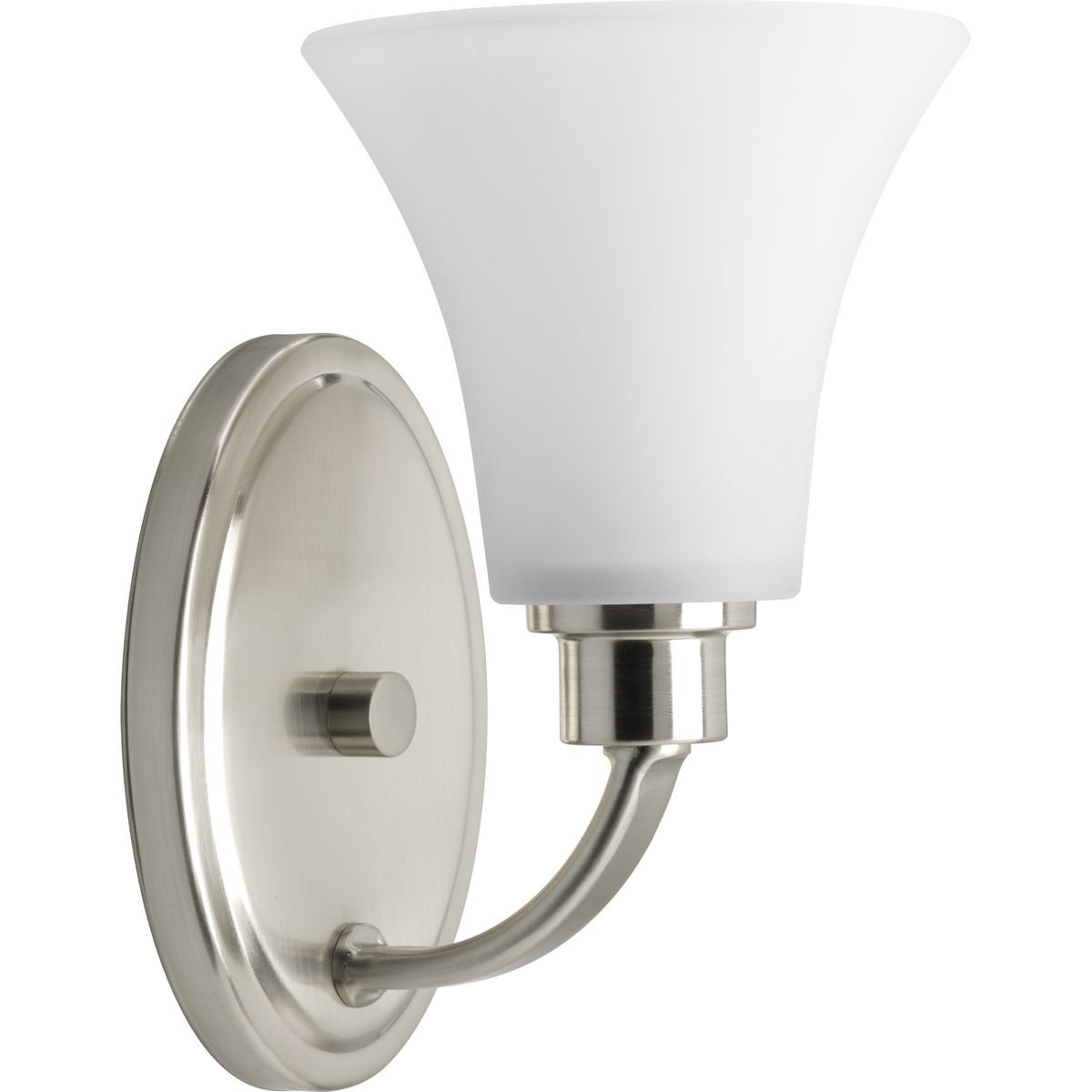Progress Lighting P2000-09 Joy 1 light brushed nickel bath vanity wall light