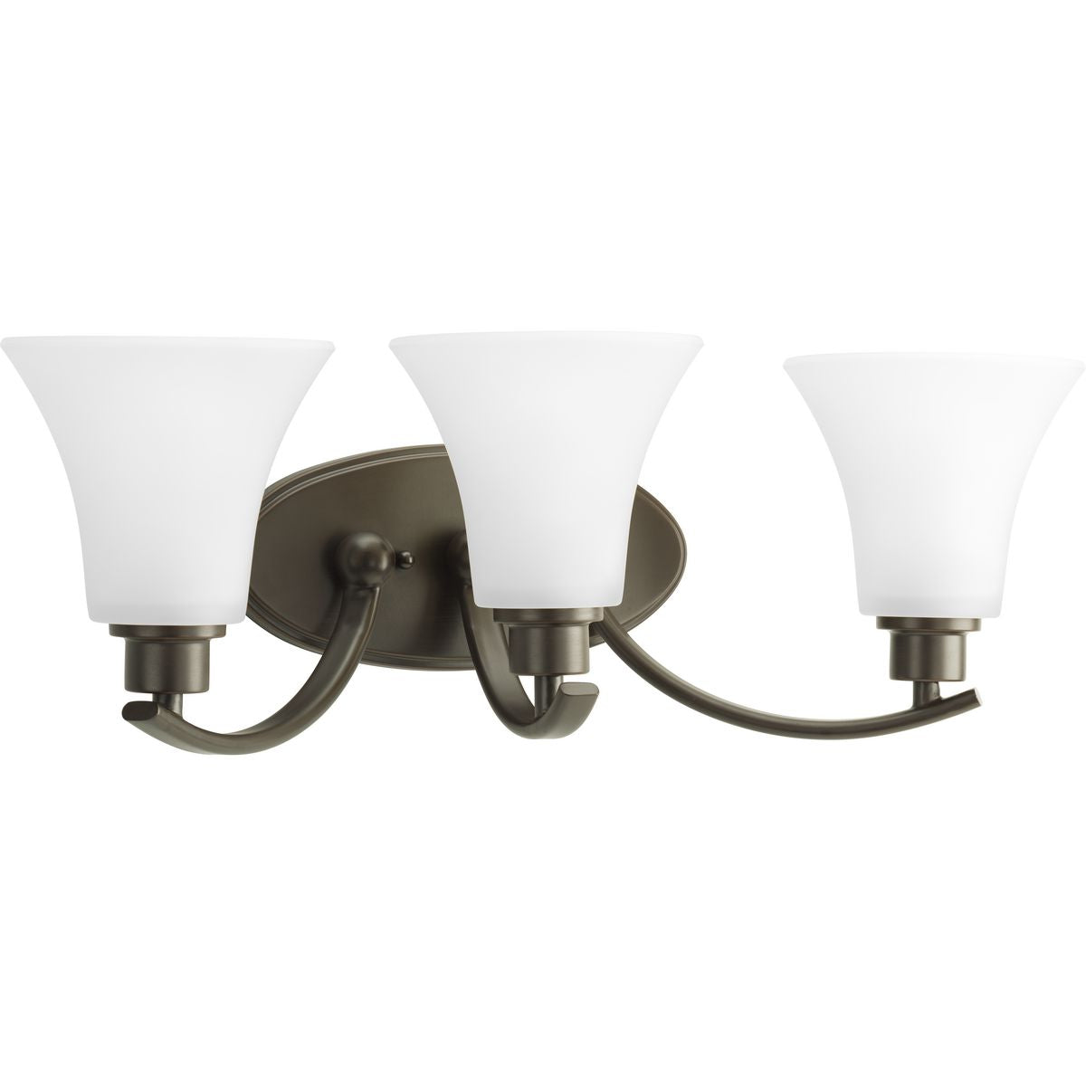 Progress Lighting P2002-20W Joy 3-Light Antique Bronze Bath Vanity Wall Light