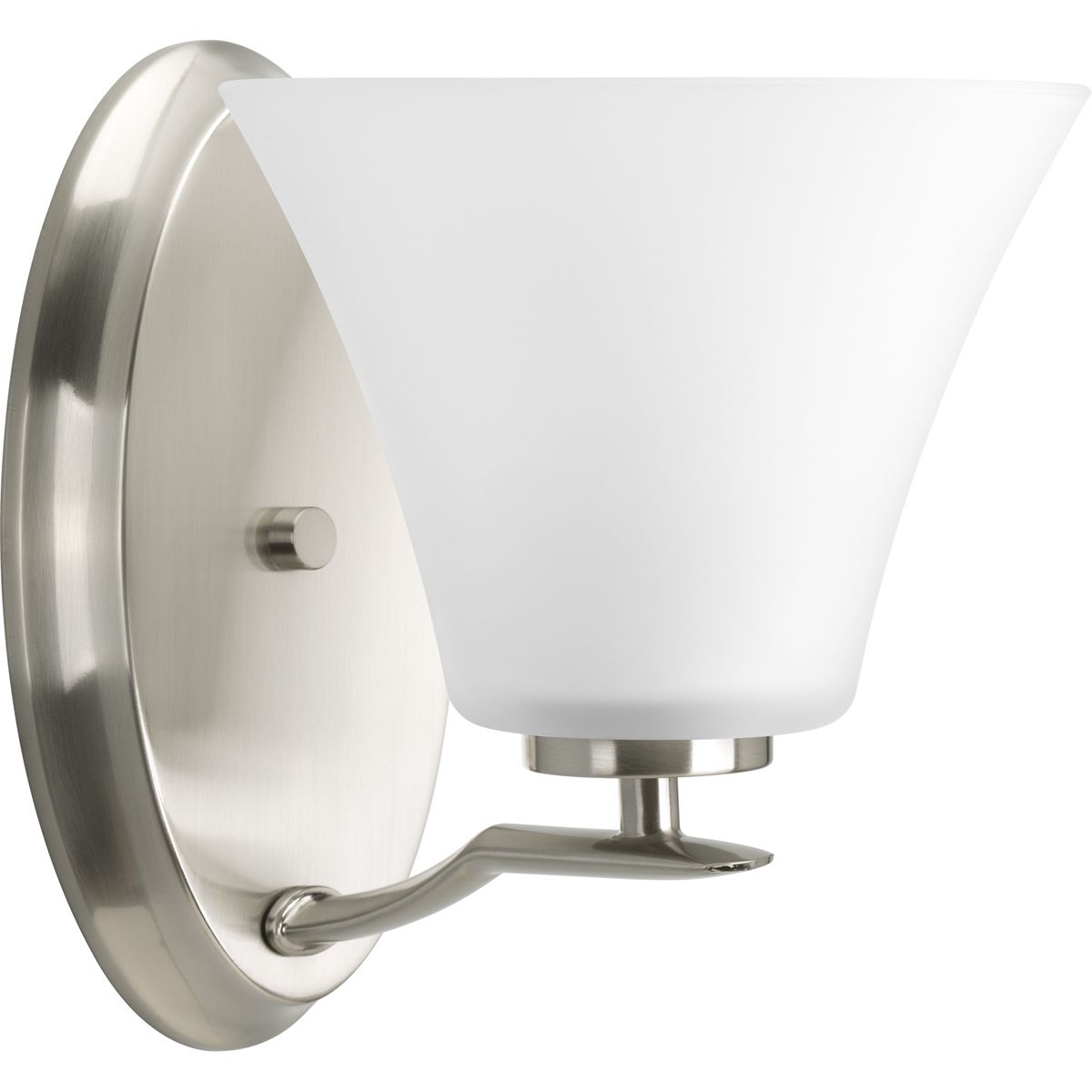 Progress Lighting P2004-09 Bravo 1 Light Brushed Nickel Bath Vanity Wall Light