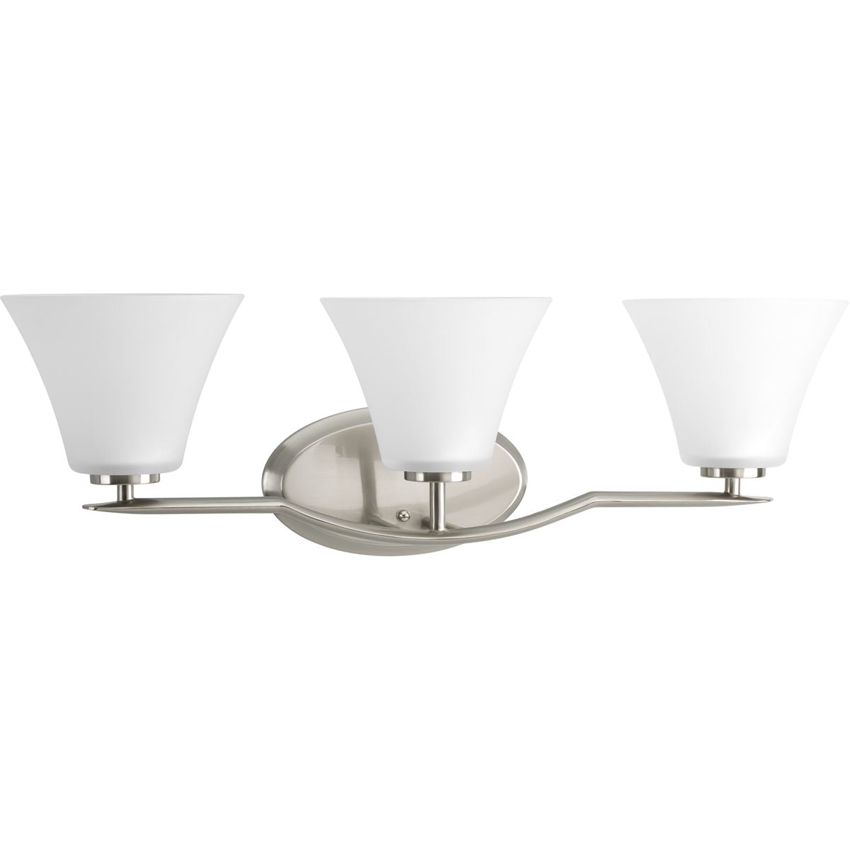 Progress Lighting P2006-09 Bravo 3 Light Brushed Nickel Bath Vanity Wall Light