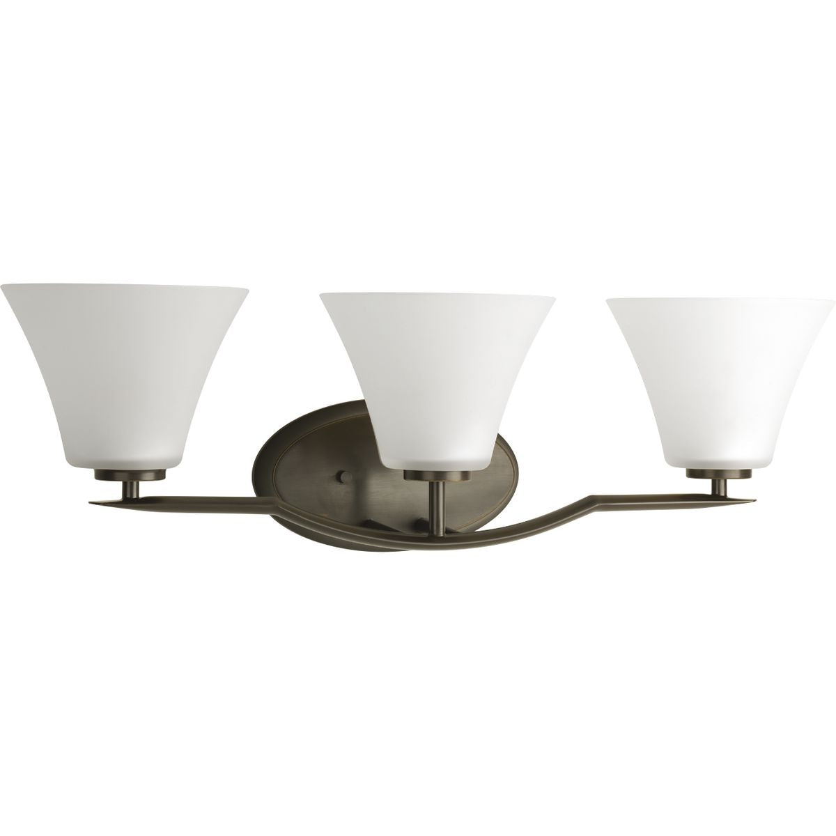Progress Lighting P2006-20W Bravo 3 light antique bronze bath vanity wall light