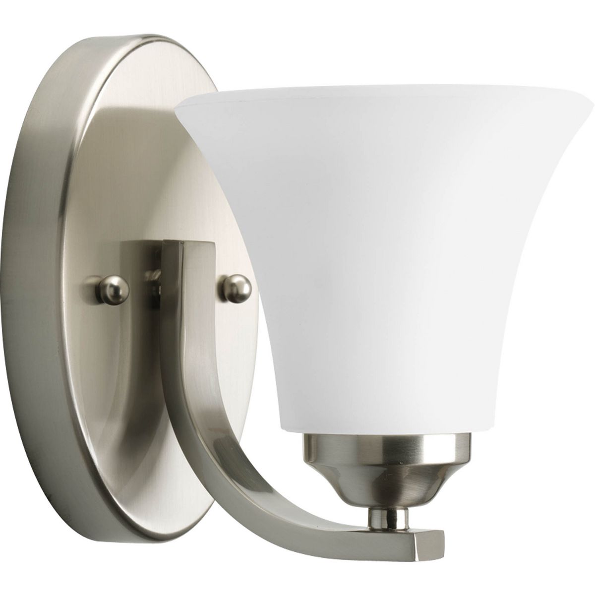 Progress Lighting P2008-09 Adorn 1 Light Brushed Nickel Bath Vanity Wall Light