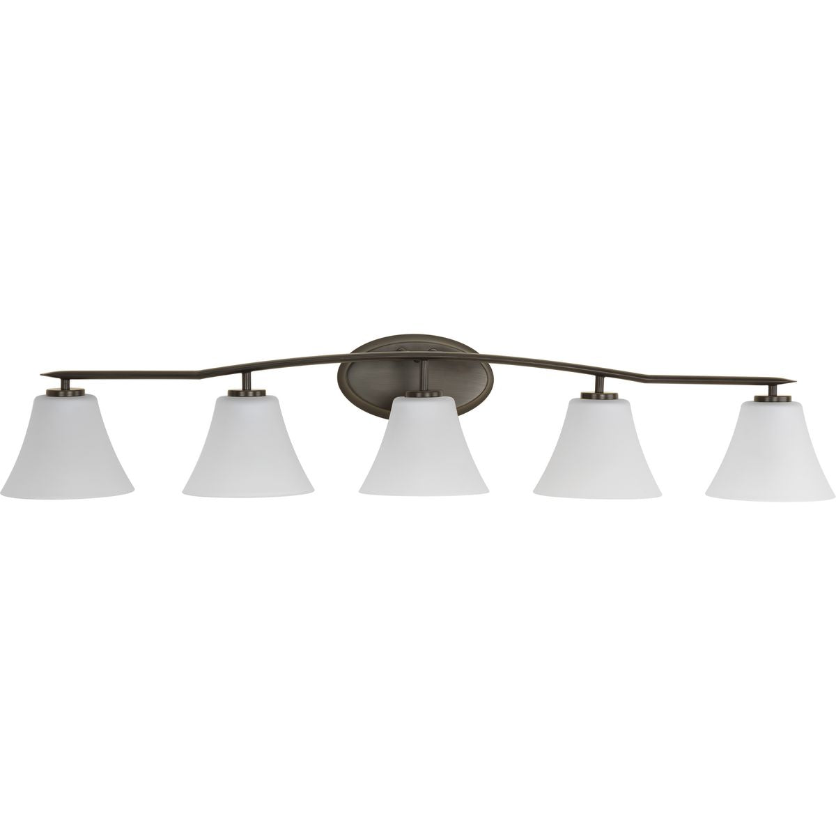 Progress Lighting P2016-20W Bravo 5 Light Antique Bronze Bath Vanity Wall Light