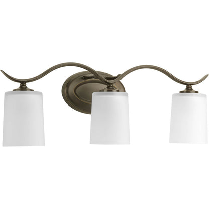 Progress Lighting Inspire 3 light antique bronze bath vanity wall light