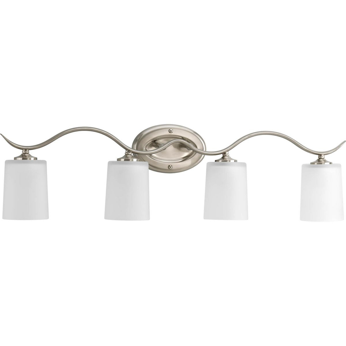 Progress Lighting P2021-09 Inspire 4 Light Brushed Nickel Bath Vanity Wall Light - Product Image