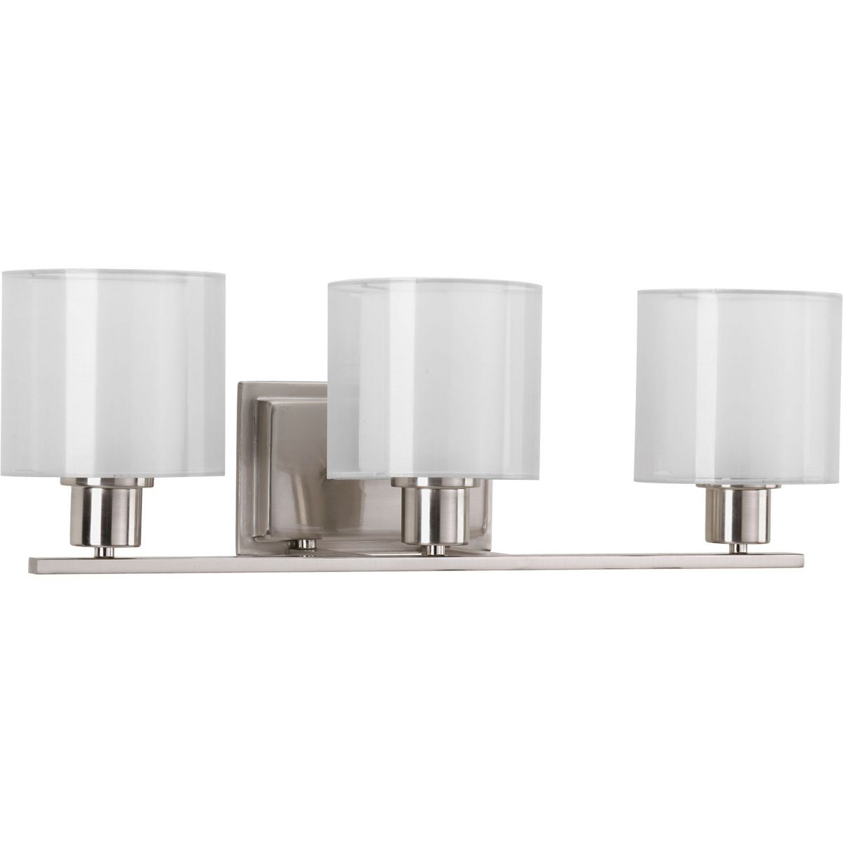 Progress Lighting P2079-09 Invite 3 light brushed nickel bath vanity wall light