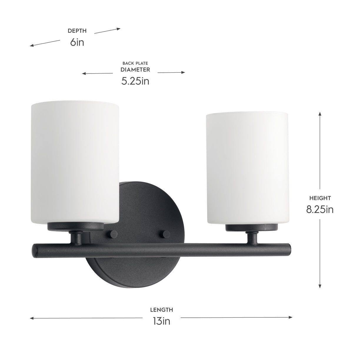 Progress Lighting P2158-31 Replay dimension diagram
