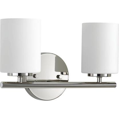 Progress Lighting P2158-104 Replay 2 Light Polished Nickel Bath Vanity Wall Light