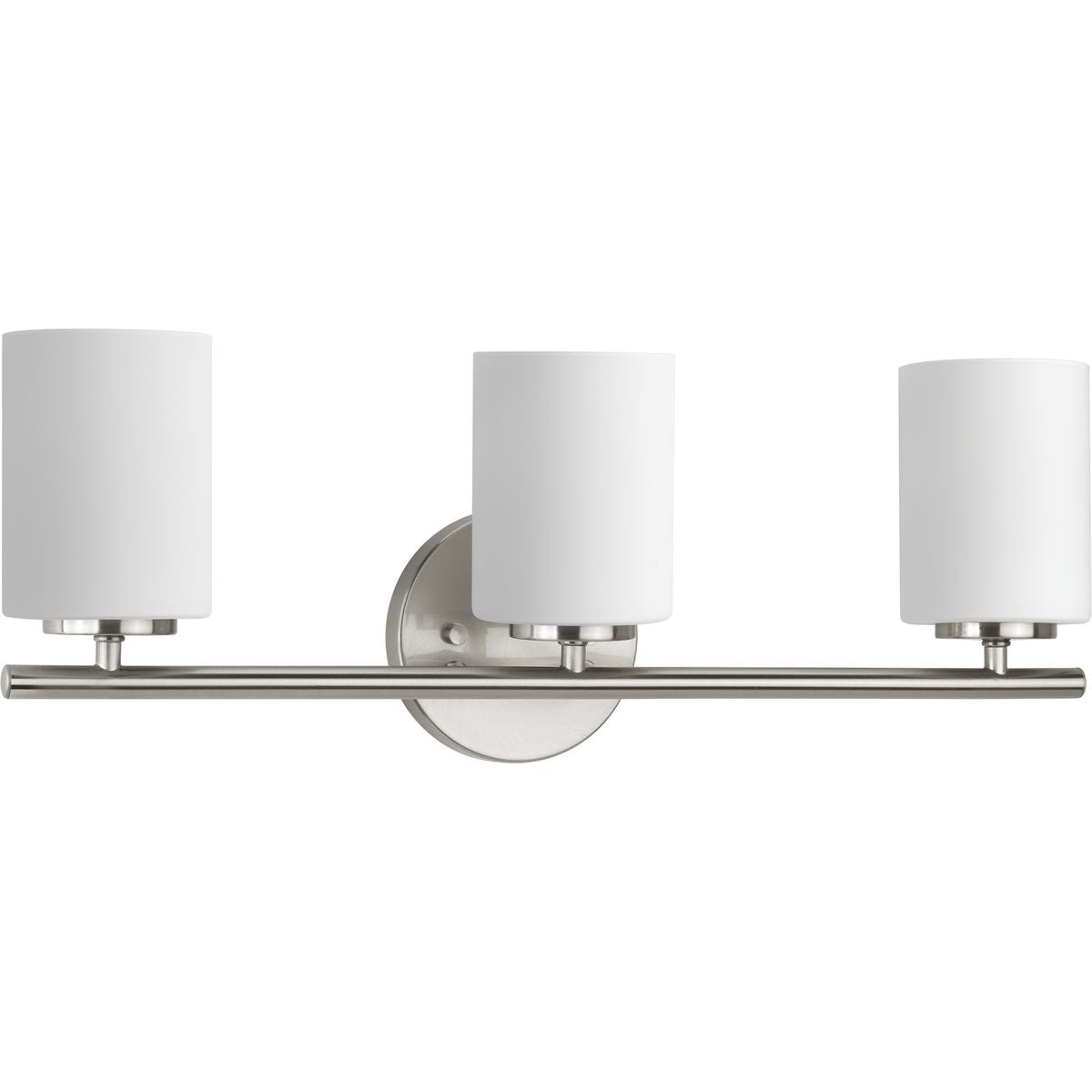 Progress Lighting Replay 3 light bath vanity wall light in brushed nickel