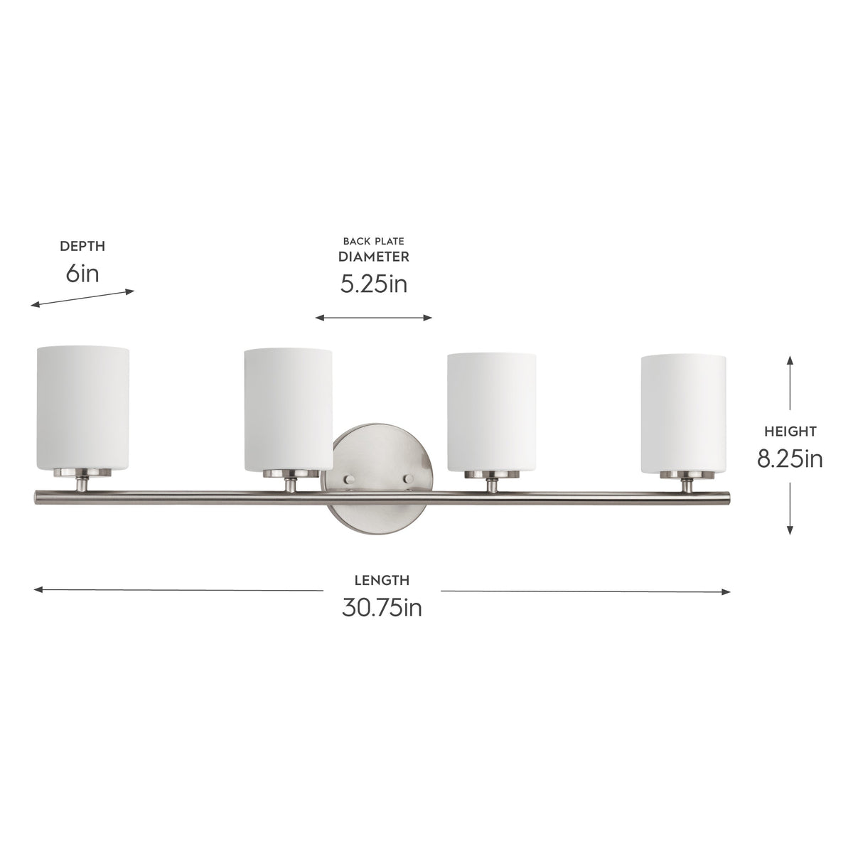 Progress Lighting P2160-09 dimension diagram