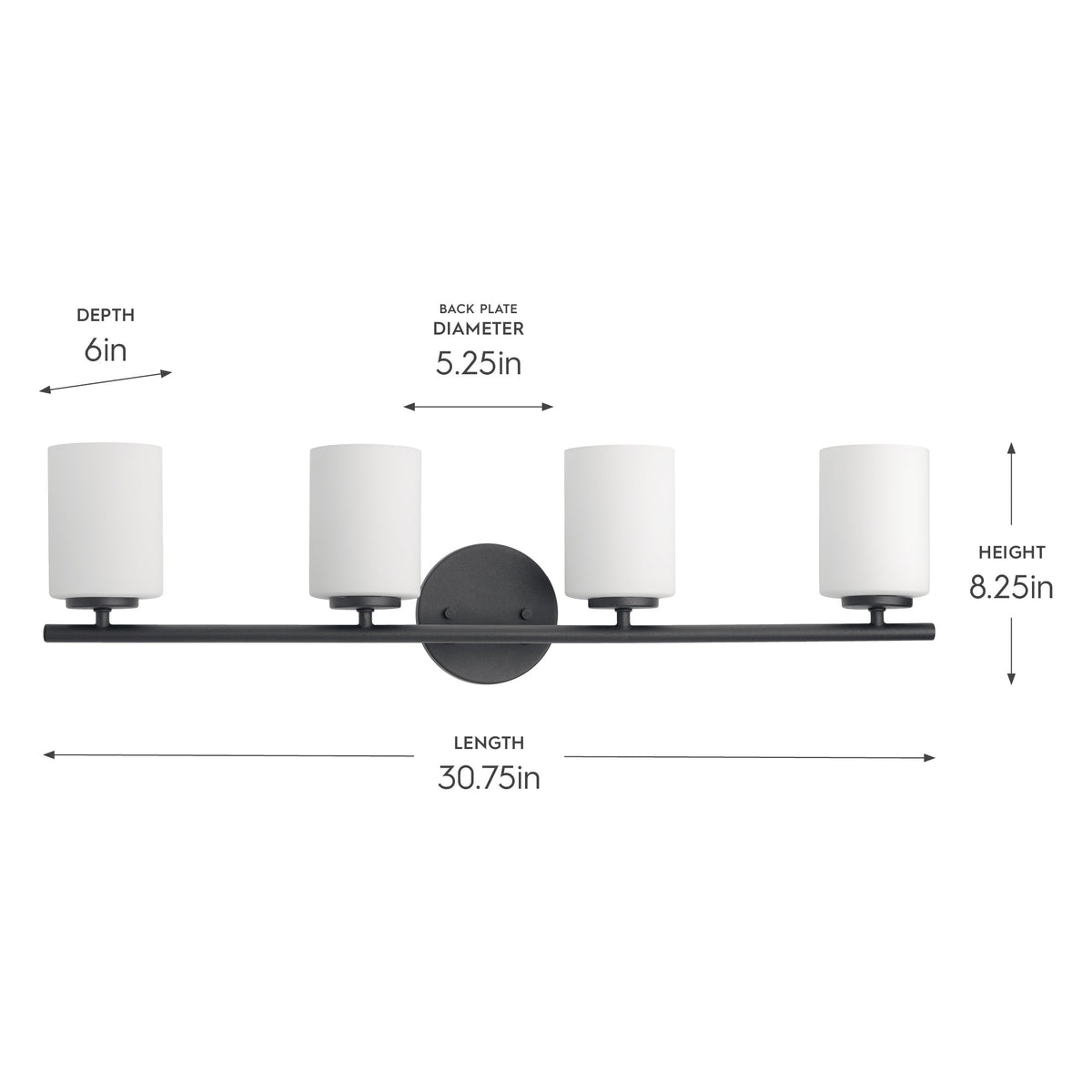 Progress Lighting P2160-31 Replay dimension diagram