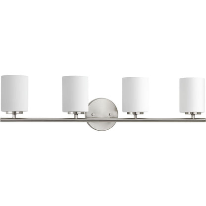 Progress Lighting Replay 4 light brushed nickel bath vanity wall light
