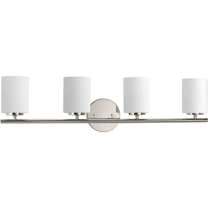 Progress Lighting Replay 4 light polished nickel bath vanity wall light