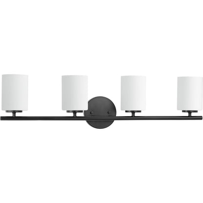 Progress Lighting P2160-31 Replay 4 light black bath vanity wall light