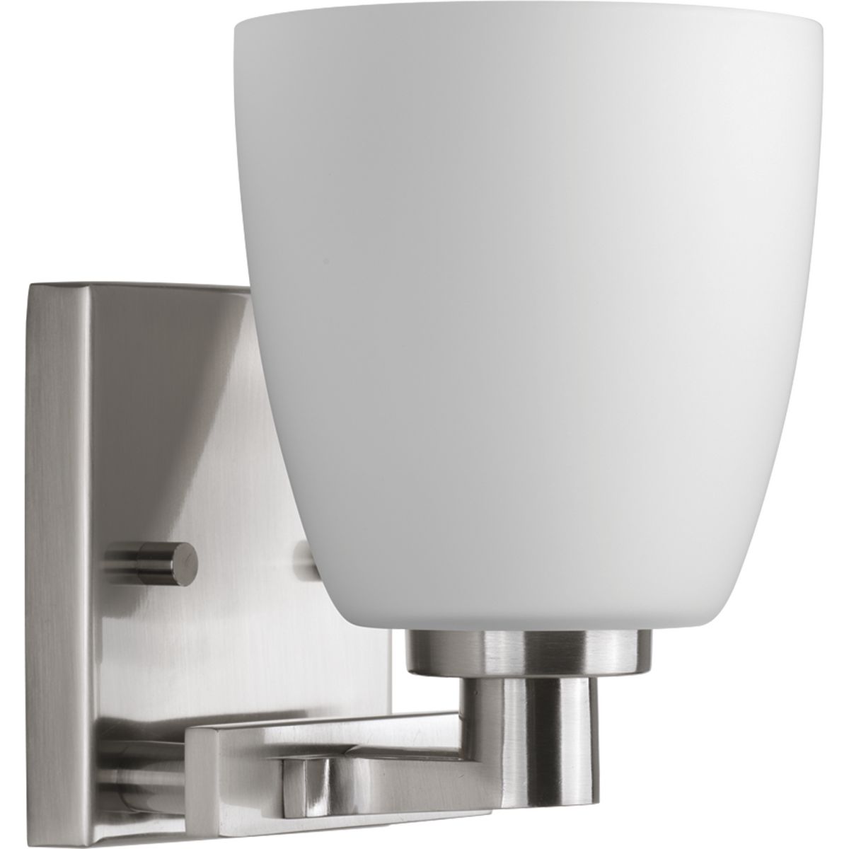 Progress Lighting P2165-09 Fleet 1 Light Brushed Nickel Bath Vanity Wall Light