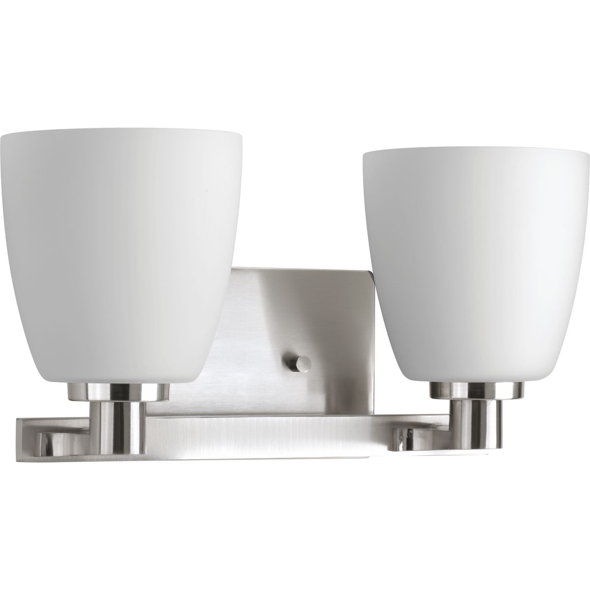 Progress Lighting P2166-09 Fleet 2 light brushed nickel bath vanity wall light