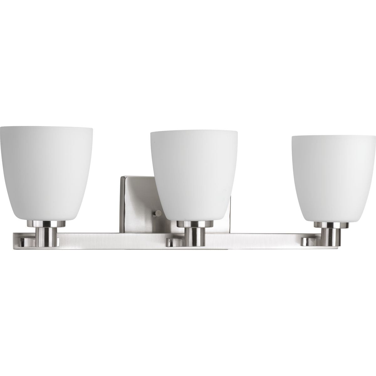 Progress Lighting P2167-09 Fleet 3 Light Brushed Nickel Bath Vanity Wall Light