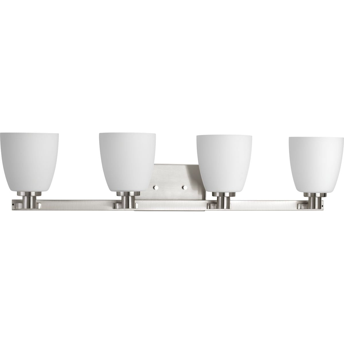 Progress Lighting P2168-09 Fleet 4 Light Brushed Nickel Bath Vanity Wall Light