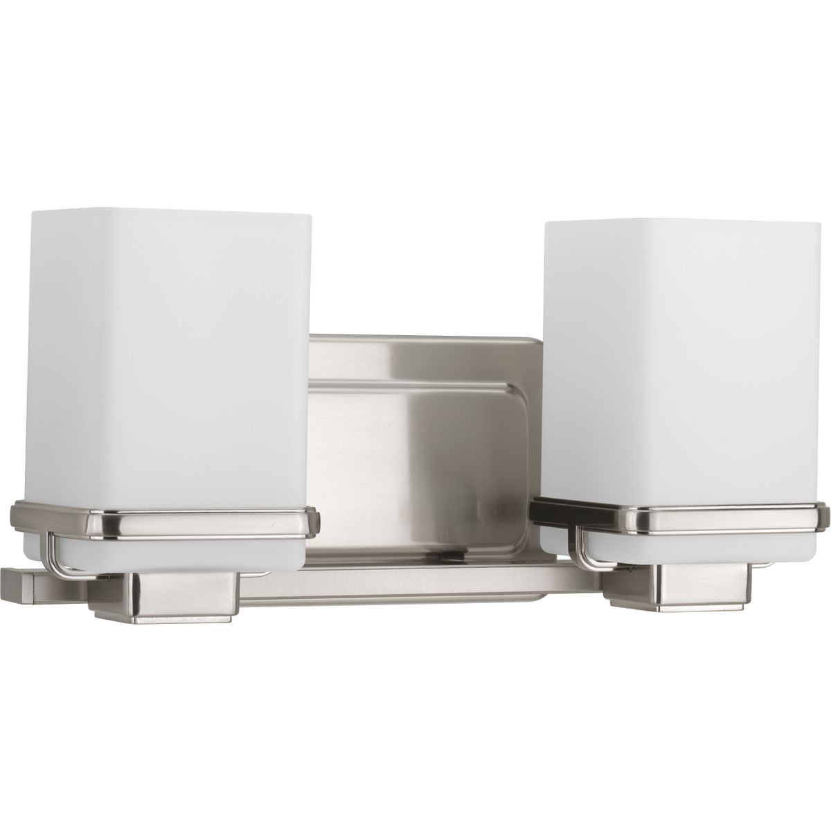 Progress Lighting P2194-09 Metric 2 light brushed nickel bath vanity wall light