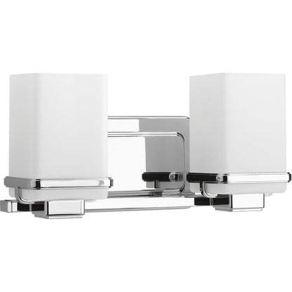Progress Lighting P2194-15 Metric 2 Light Polished Chrome Bath Vanity Wall Light