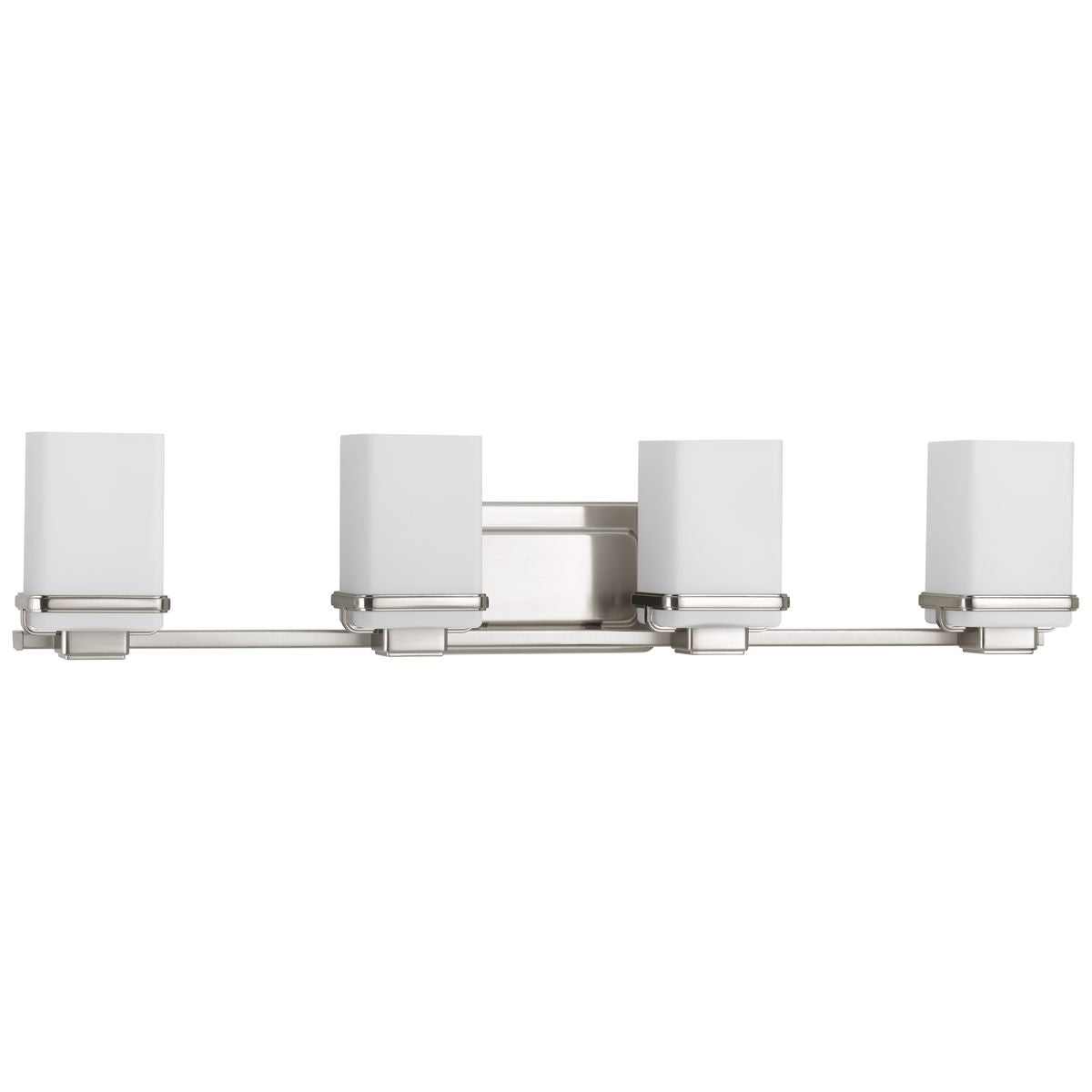 Progress Lighting P2196-09 Metric 4 light brushed nickel bath vanity wall light