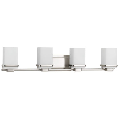 Progress Lighting P2196-09 Metric 4 light brushed nickel bath vanity wall light