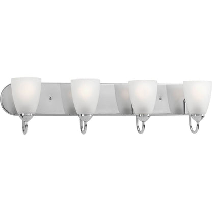 Progress Lighting P2709-15 Gather 4 light polished chrome bath vanity wall light