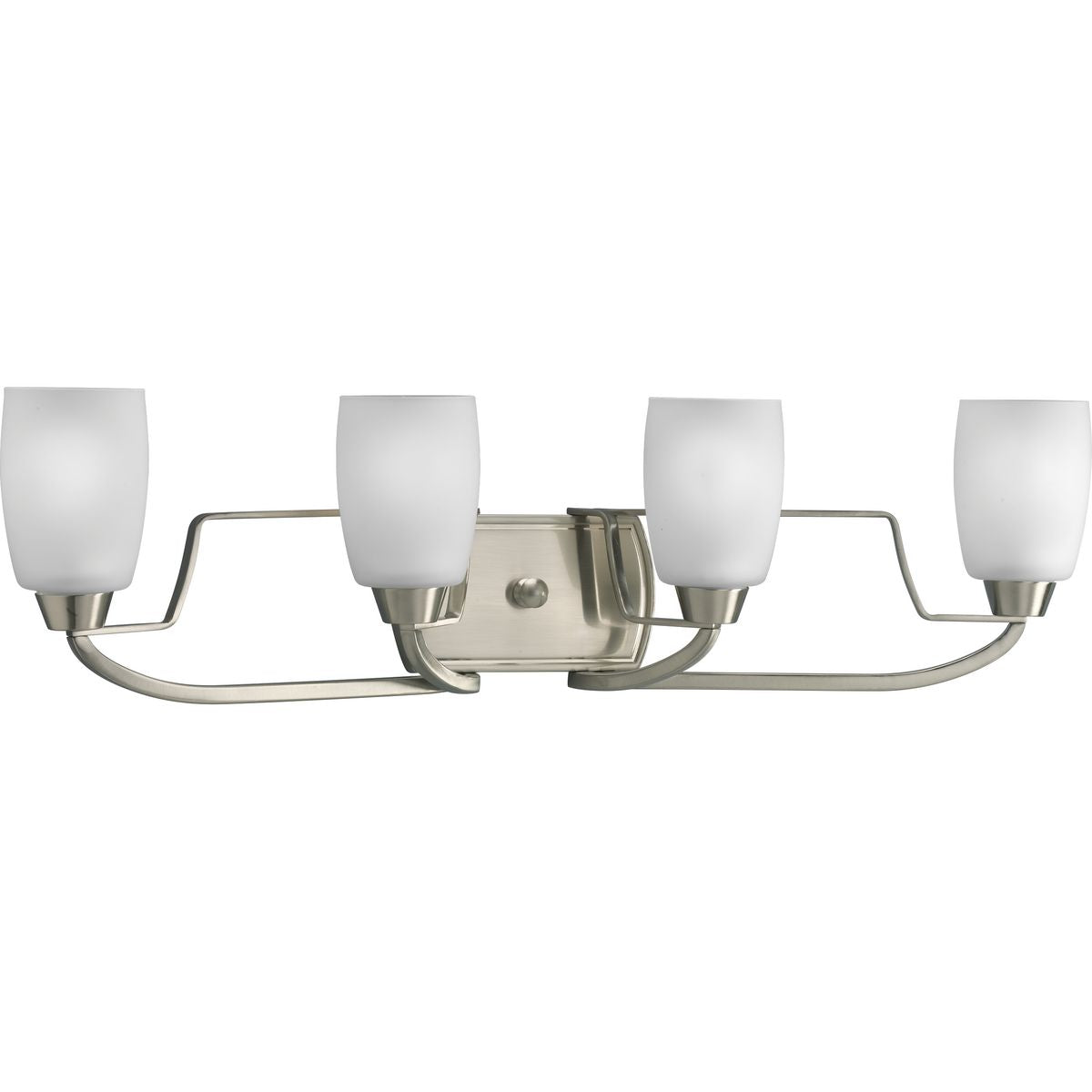 Progress Lighting P2797-09 Wisten 4 Light Brushed Nickel Bath Vanity Wall Light
