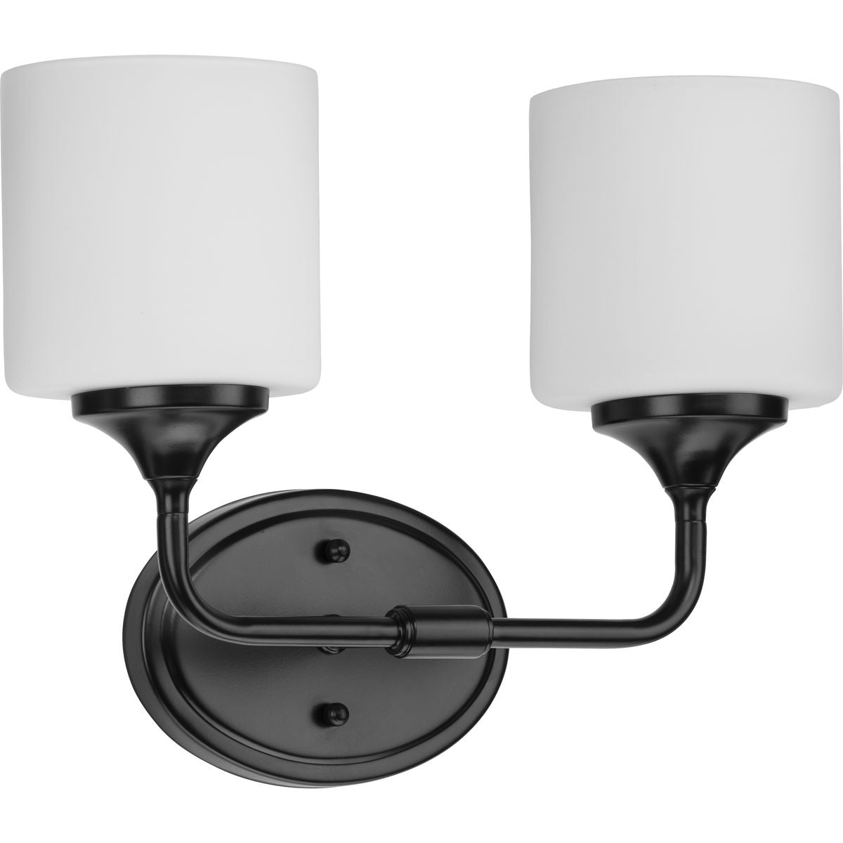 Progress Lighting P2802-31M Lynzie 2 Light Matte Black Bath Vanity Wall Light