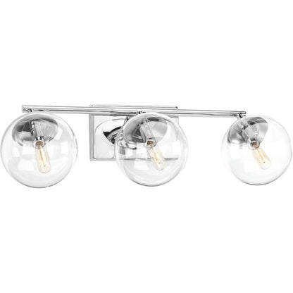 Progress Lighting P2856-15 Mod 3 light polished chrome bath vanity wall light