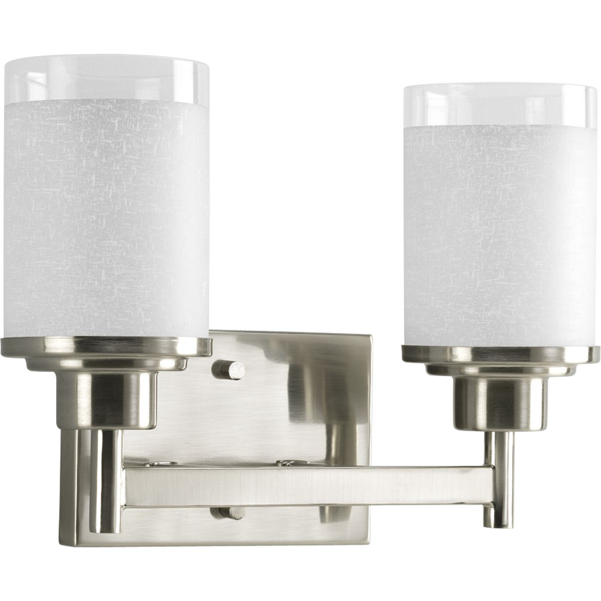 Progress Lighting P2977-09 Alexa 2 light brushed nickel bath vanity wall light