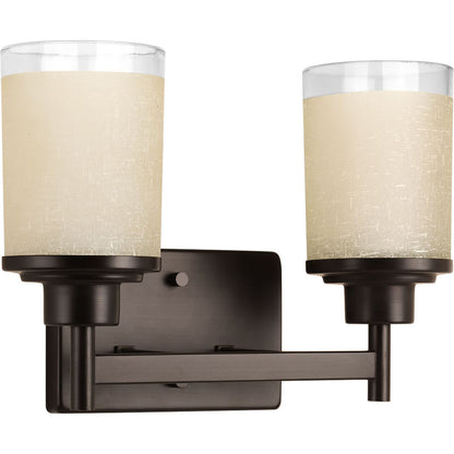 Progress Lighting P2977-20 Alexa 2 Light Antique Bronze Bath Vanity Wall Light product image