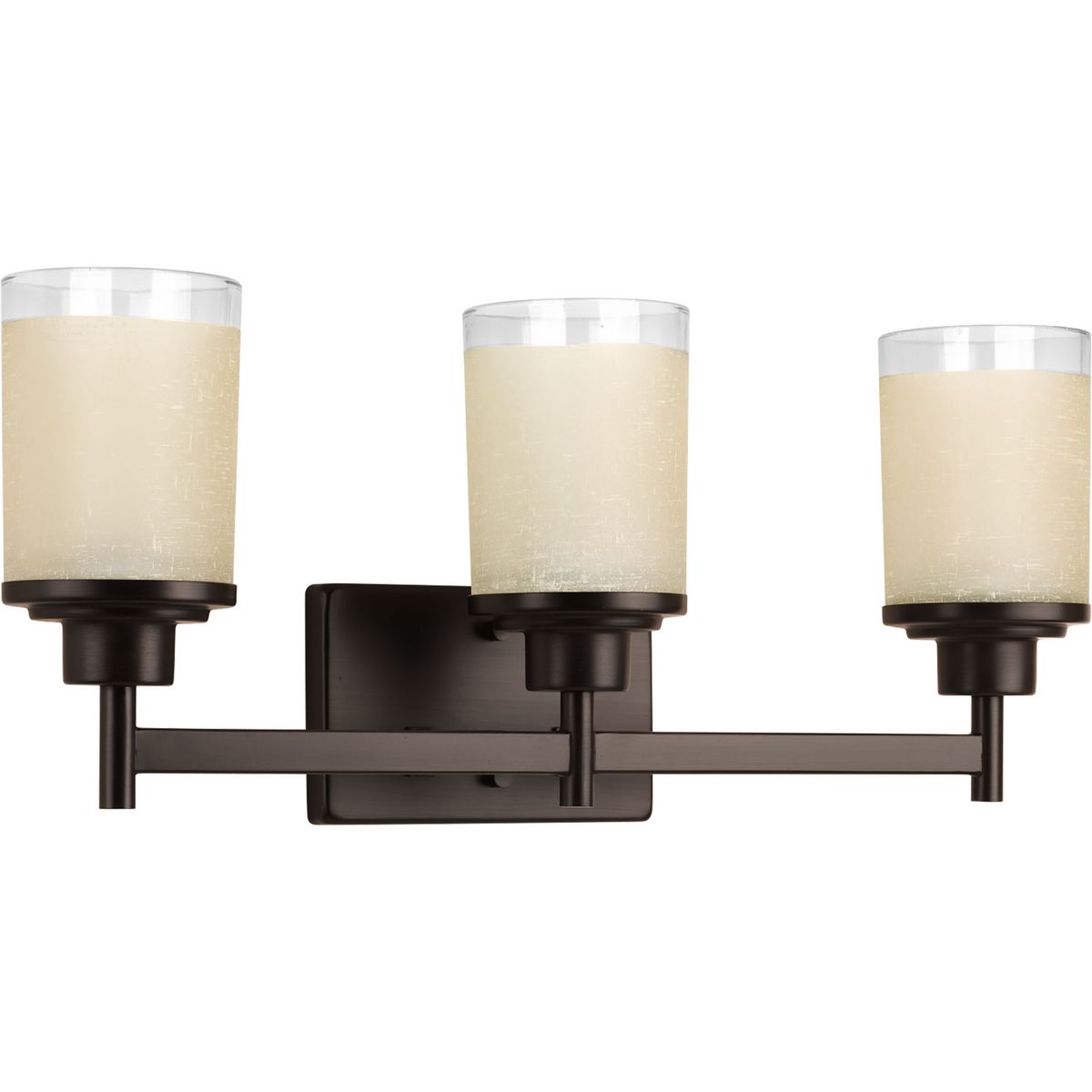 Progress Lighting Alexa 3 light antique bronze bath vanity wall light