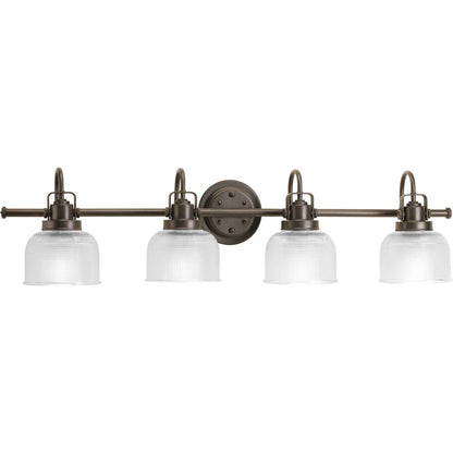 Progress Lighting Archie 4 light bath vanity wall light in Venetian Bronze