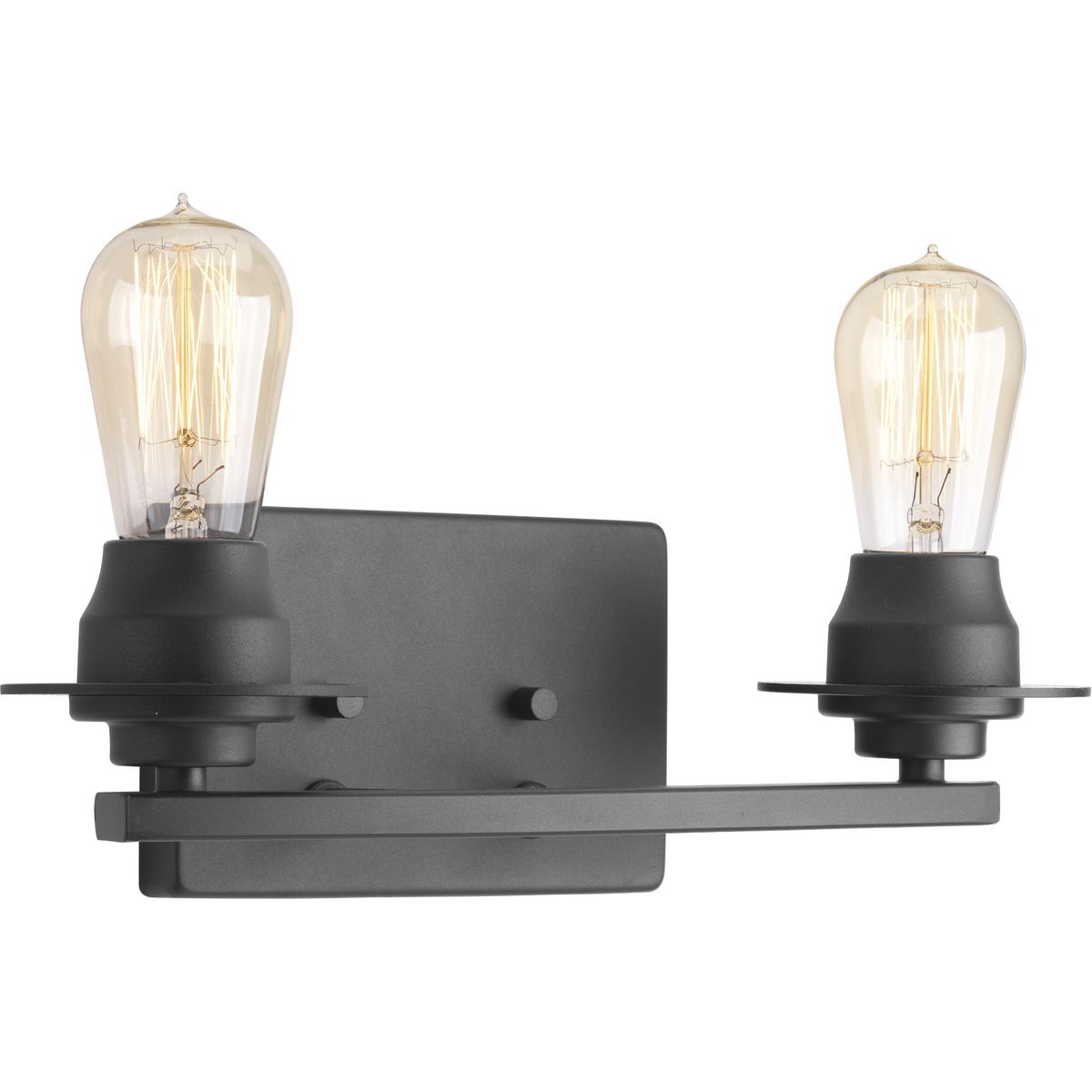Progress Lighting Debut 2 light graphite bath vanity wall light