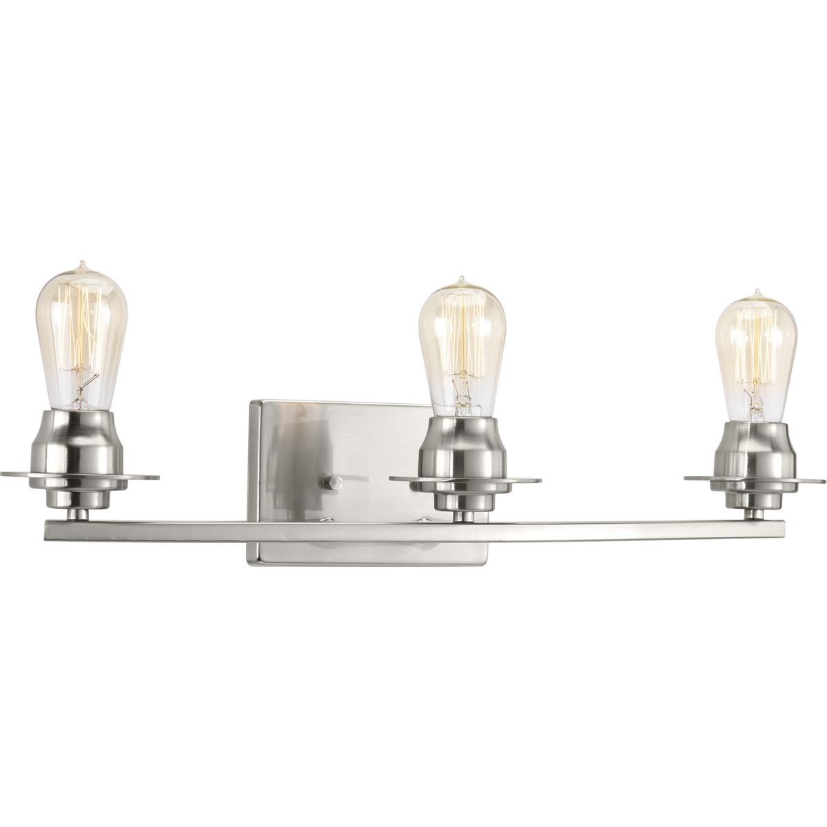 Progress Lighting P300010-009 Debut 3 light brushed nickel bath vanity wall light