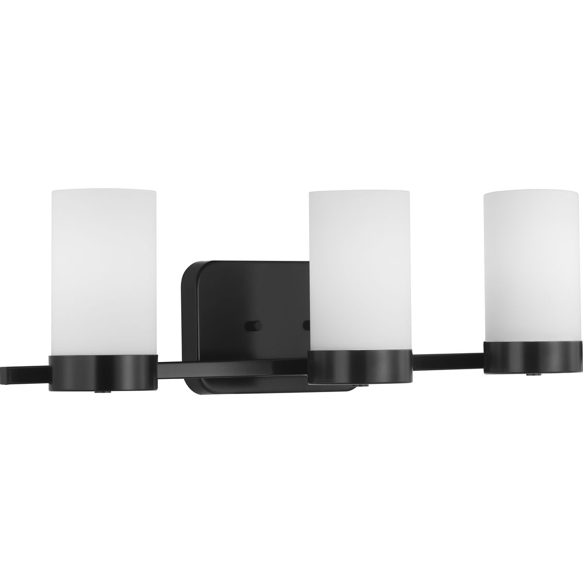 Progress Lighting Elevate 3 light matte black bath vanity wall light