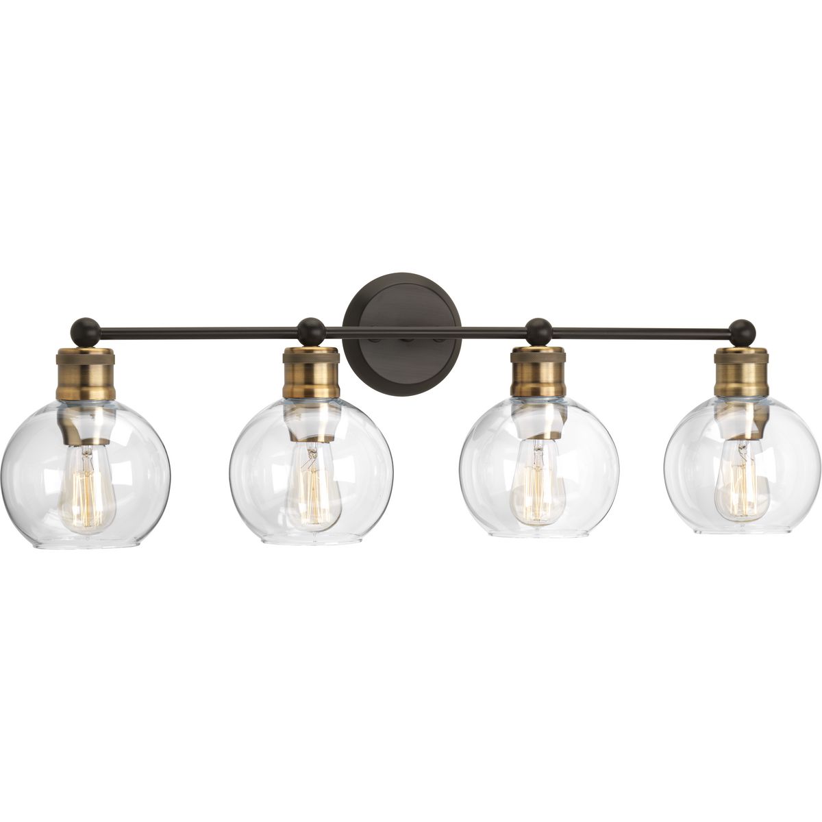 Progress Lighting P300052-020 Hansford 4 Light Antique Bronze Bath Vanity Wall Light