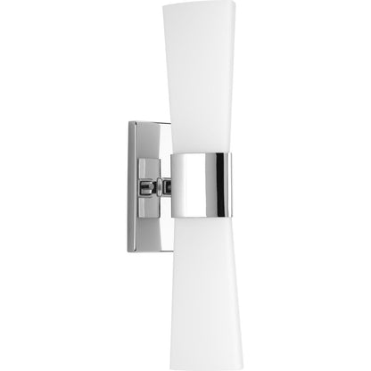 Progress Lighting P300062-015 Zura 2 light bath vanity wall light in polished chrome