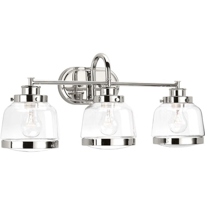 Progress Lighting P300082-104 Judson 3 light polished nickel bath vanity wall light