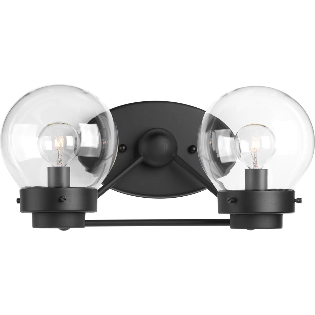 Progress Lighting P300113-031 Spatial 2 light matte black bath vanity wall light
