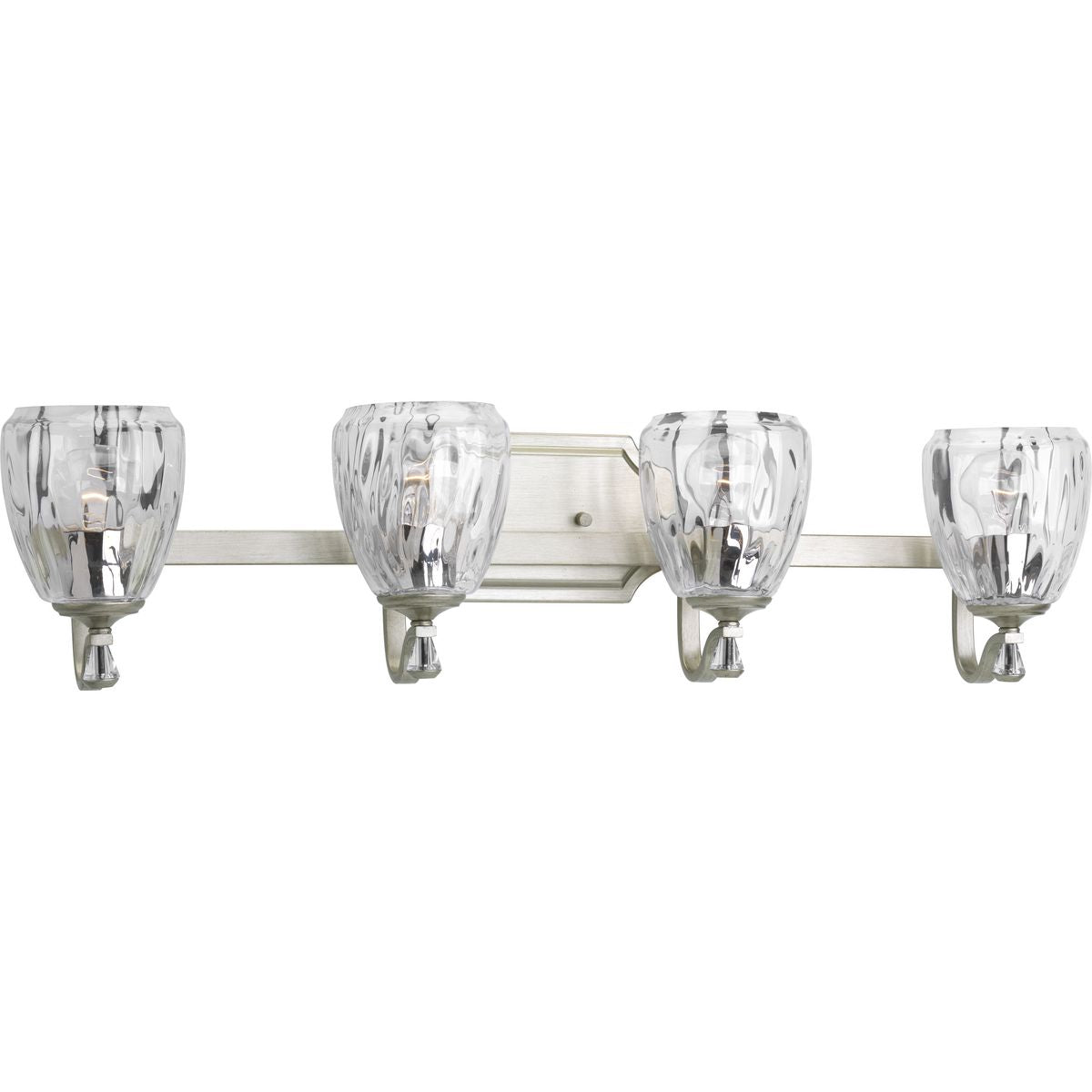 Progress Lighting P300119-134 Anjoux 4 light bath vanity wall light in Silver Ridge