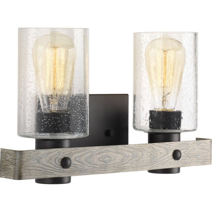 Progress Lighting Gulliver 2 light graphite bath vanity wall light