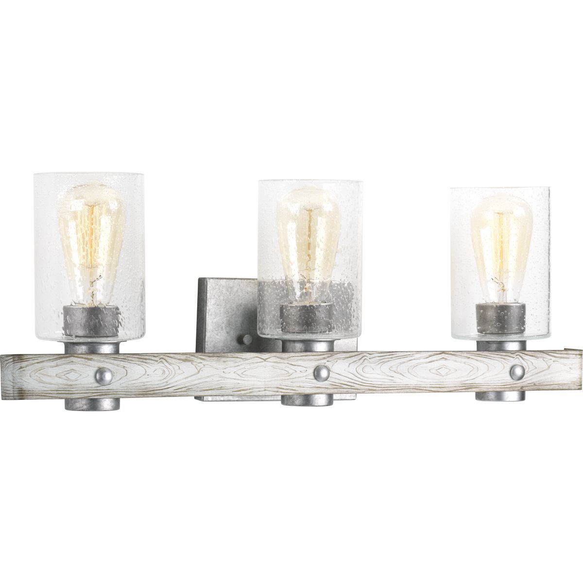 Progress Lighting Gulliver 3 light galvanized finish bath vanity wall light