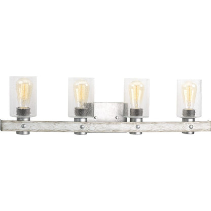 Progress Lighting Gulliver 4 light galvanized finish bath vanity wall light