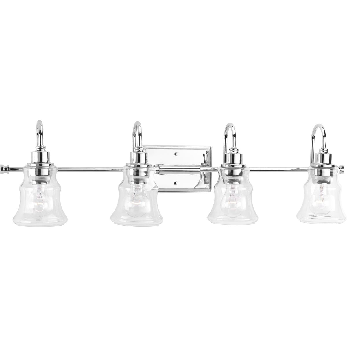 Progress Lighting P300140-015 Litchfield 4 Light Polished Chrome Bath Vanity Wall Light - Product Image