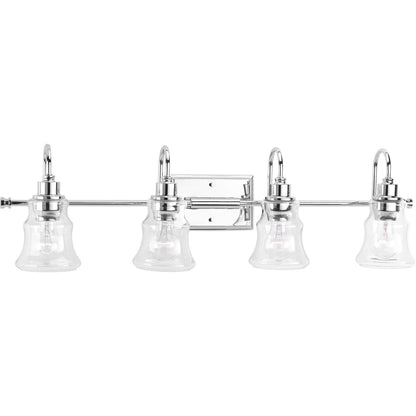 Progress Lighting P300140-015 Litchfield 4 Light Polished Chrome Bath Vanity Wall Light - Product Image