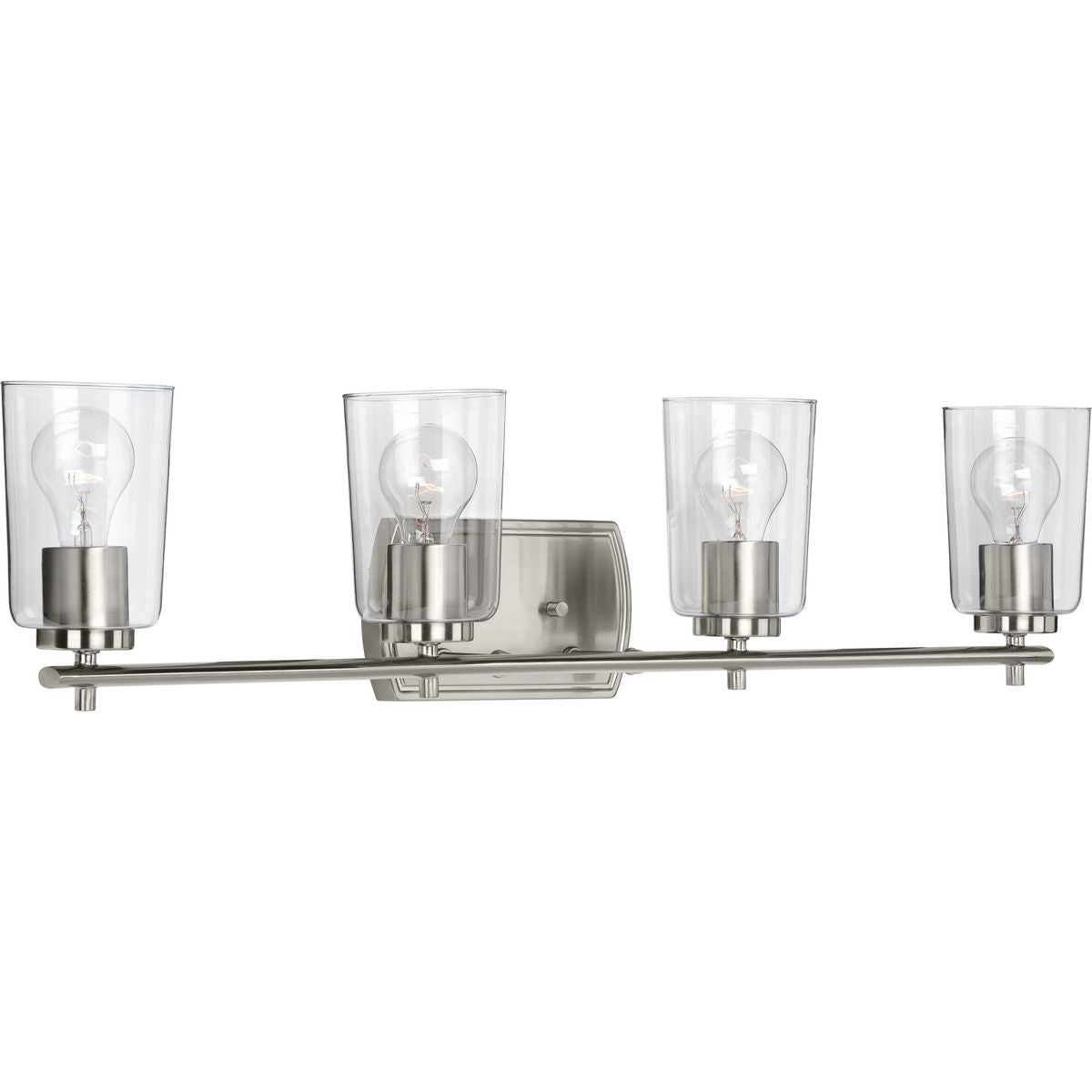 Progress Lighting P300157-009 Adley 4 light brushed nickel bath vanity wall light